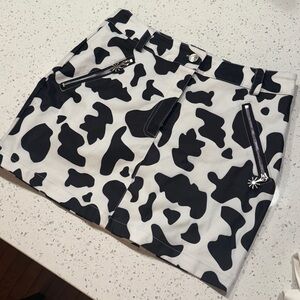 Funk Therapy Mini Skirt DELiA*s by Dolls Kill Cow Print Mini Skirt Sz M